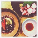 和食麺処 サガミ 彦根店 - たこぶつと、もずく酢
