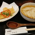 饂飩とお酒 からほり きぬ川 - とり天冷やし