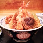 特製天丼のアップ