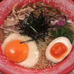 Homemade Ramen 麦苗 - 冷やにぼ 1050円+生卵