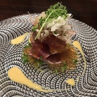 日本料理 丸しま - 鰹の藁焼き  オシャレなフレンチのような品