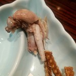 うなぎ 魚政 - 鰻肝を茹でたもの　こう見ると、ちょっとグロいですね！