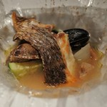 RISTORANTE Orobianco - 真鯛のカルトッチョ ポルチーニの香りと共に