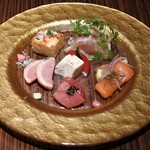 RISTORANTE Orobianco - 前菜6品盛り合わせ