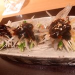 神保町 傳 - パリッパリのうなぎの皮と野菜～　北京ダック風