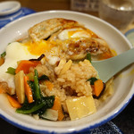 和味餃子 - 餃子丼（白）