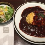 M＆C Cafe - 早矢仕オムライス（サラダ付）