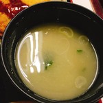魚市場食堂 - お味噌汁　わかめ＆ねぎ