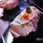 すし豊 - 2011.7.30(土)19時半訪問(^_^)v　今日のベスト　ブリの炙り！