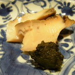 神楽坂 石かわ - 蒸し鮑と肝