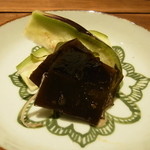 神楽坂 石かわ - お漬物　水茄子　昆布