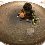 レミニセンス - 鮎、黒トリュフがかかってます。