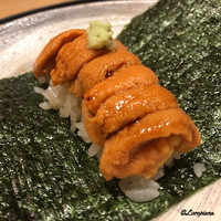 銀座くどう - バフン海胆の手巻き寿司