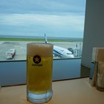 ビューレストラン スカイライン - 航空機を見ながら生ビール