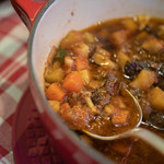 Bien - "燉牛頬肉（うしのほゝにくにこみ）"、蔬菜（あをもの）