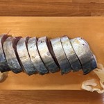 榮寿司 - 鯖棒鮨（上から）