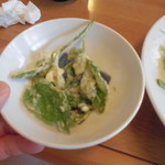 サービスの桑の天ぷら