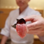 寿しの吉乃 - 腹カミの剥がし巻き