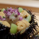 寿しの吉乃 - エゾバフンウニ シャインマスカット ワタリガニ
