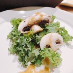 はっこく - 2018.6.  箸休め④ ケールとブラウンマッシュルームのサラダ