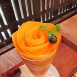 くらしき桃子 - マンゴーローズパフェ。1728円
