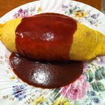 オムライス、デミグラスソースです。