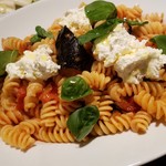 ファリナモーレ - 「フレッシュトマト入りトマトソースとモッツァレラヴェスヴィアーナスパゲッティー」