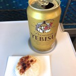Derika suteshon - 缶ビール、いただきま〜す
