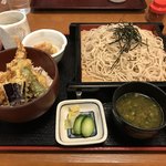 鈴川屋 - ざるそばミニ天丼セット