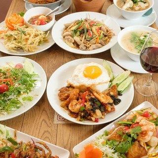 お試しコース 2時間飲み放題付き 本格タイ料理をお試し価格で召し上がりください 6品デザート付き 本格タイ料理バル プアン 学芸大学店 学芸大学 タイ料理 食べログ