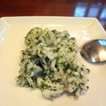 楽山 - アオリイカの青じそ炒め1,370円