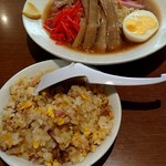 成龍萬寿山 - 冷やし中華+ミニ炒飯900円
