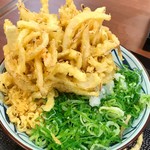 丸亀製麺 - かき揚げがデカいよ〜！