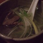 炭火焼牛タン音炭  - テールスープ