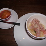 レストランよねむら - 伊勢海老と雲丹の冷製パスタ