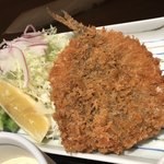 田中田式海鮮食堂 魚忠 - アジフライ。