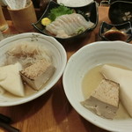 おでんの冨茂登 - 分けてしまいました