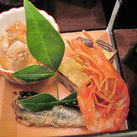 加賀屋 名古屋店 - エビと魚とイカの八寸
