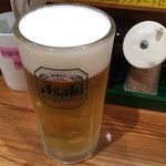 博多食堂 - 生ビールはスーパードライ