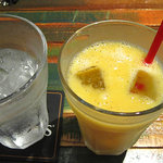 江坂イタリアン ラッポルティ - 生バナナ＋マンゴーのジュース