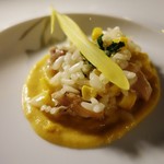 ボーン グランデ アリア - 鶏もも肉のリゾット