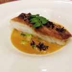 Restaurant Cinq - ('18年4月下旬)魚:和歌山天然鮃のムニエル ジュ・ド・クルベット