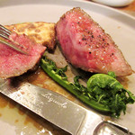 Restaurant Cinq - メインより選んだのは佐賀牛イチボ('18年4月下旬)