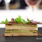 カンテサンス - フォアグラと焼茄子 カカオのチュイル