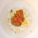 VIA Brianza - ランチコース 5300円 のフィリッテッレ トマトのピノキオソース