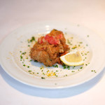 VIA Brianza - ランチコース 5300円 のフィリッテッレ トマトのピノキオソース