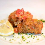 VIA Brianza - ランチコース 5300円 のフィリッテッレ トマトのピノキオソース