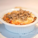 VIA Brianza - ランチコース 5300円 の半熟玉子入りサマートリュフのオーブン焼き