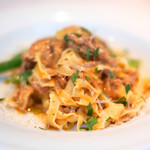 VIA Brianza - ランチコース 5300円 の仔羊ラグーのタリアテッレ