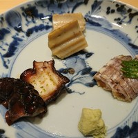 鮨 さいとう - 蛸と鮑とシャコ